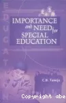 Importance and need for special education