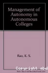 Management of autonomy in autonomous colleges