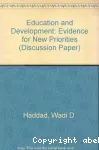 Education and Development: Evidence for new priorities