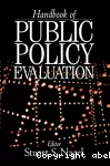 Handbook of Public Policy Evaluation