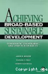 Achieving Broad-Based Sustainable Development