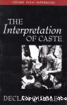 The interpretation of caste